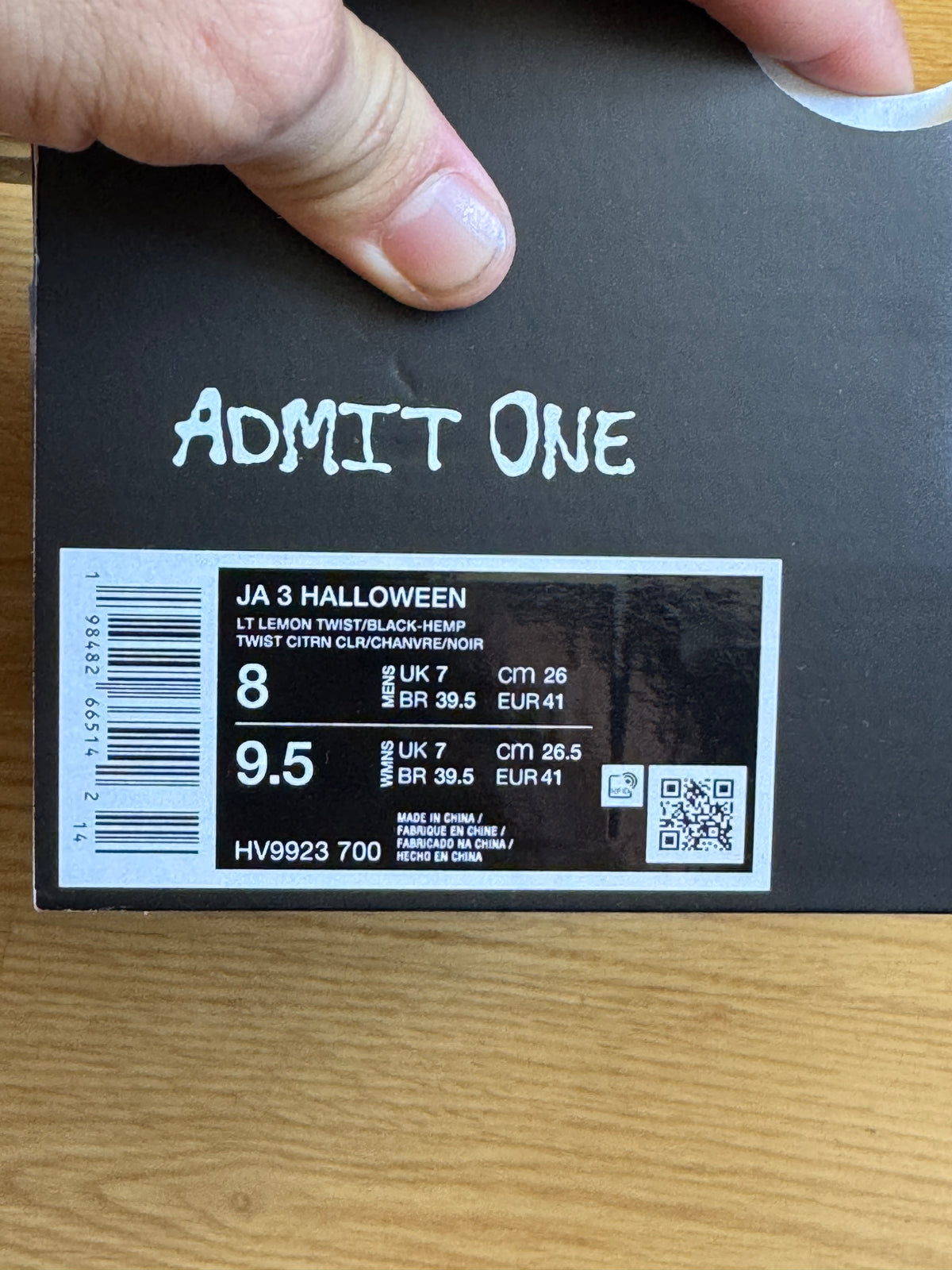 Nike Ja 3 Spooky Season — Taille 41