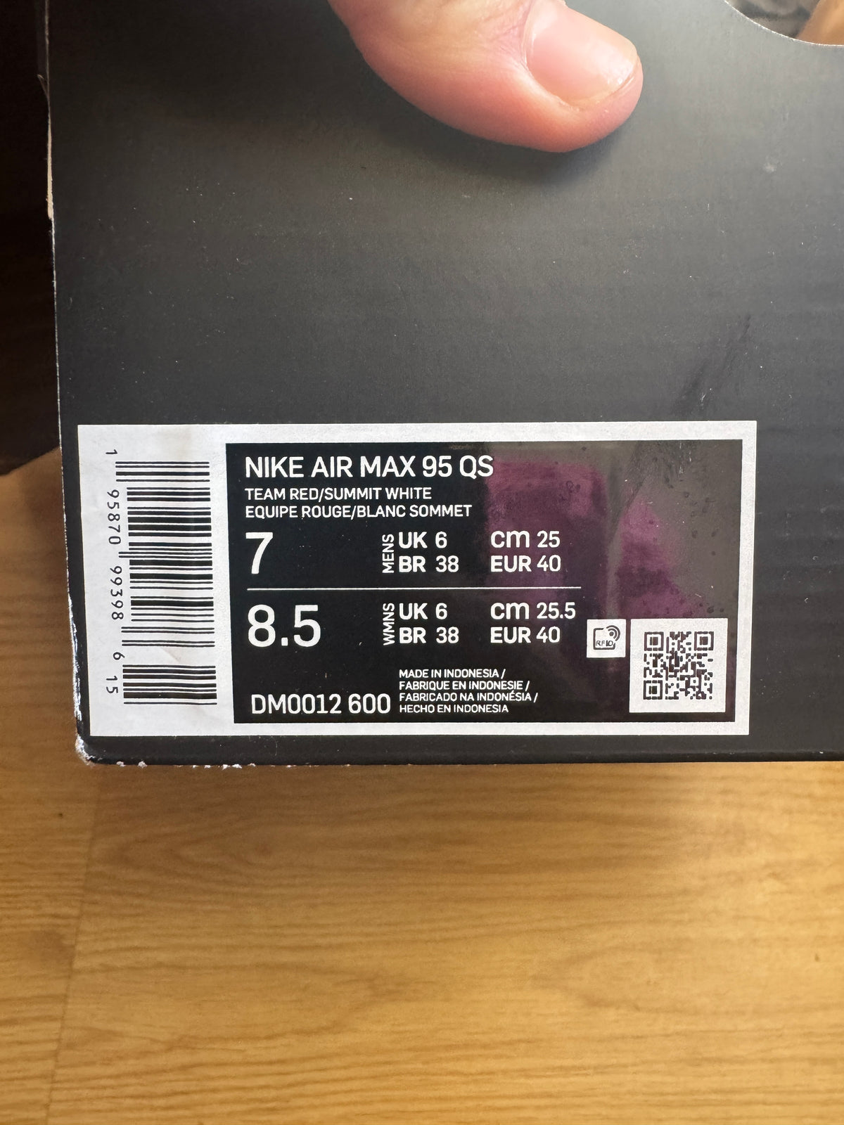 Nike Air Max 95 Anatomy of Air - Taille 40