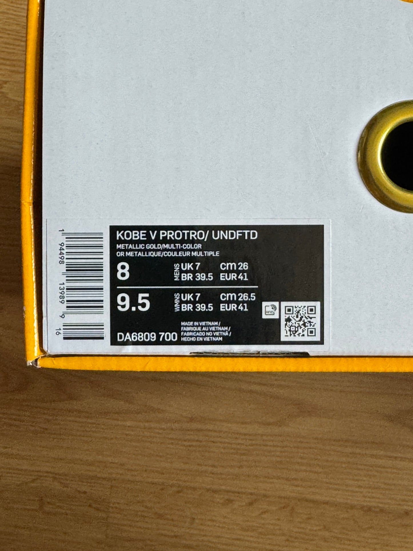 Nike Kobe 5 Protro Undefeated