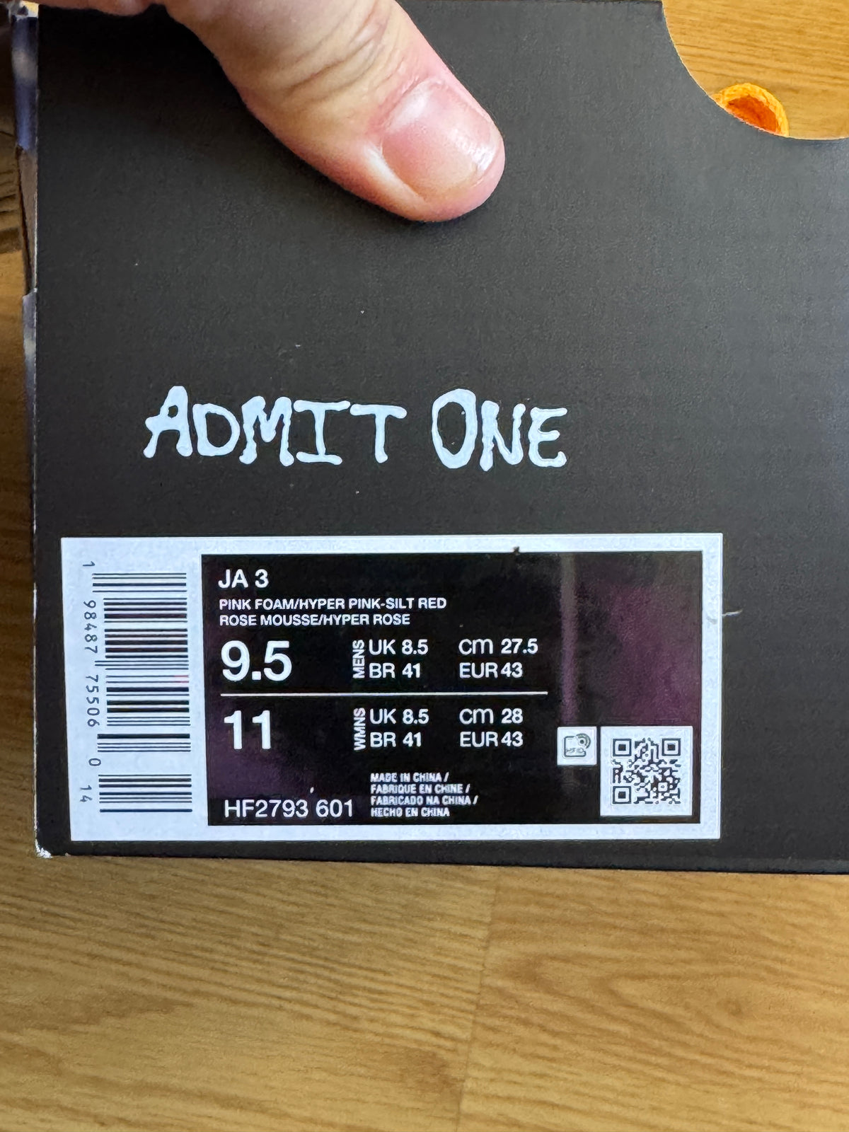 Nike Ja 3 Jelly Bean - Taille 43