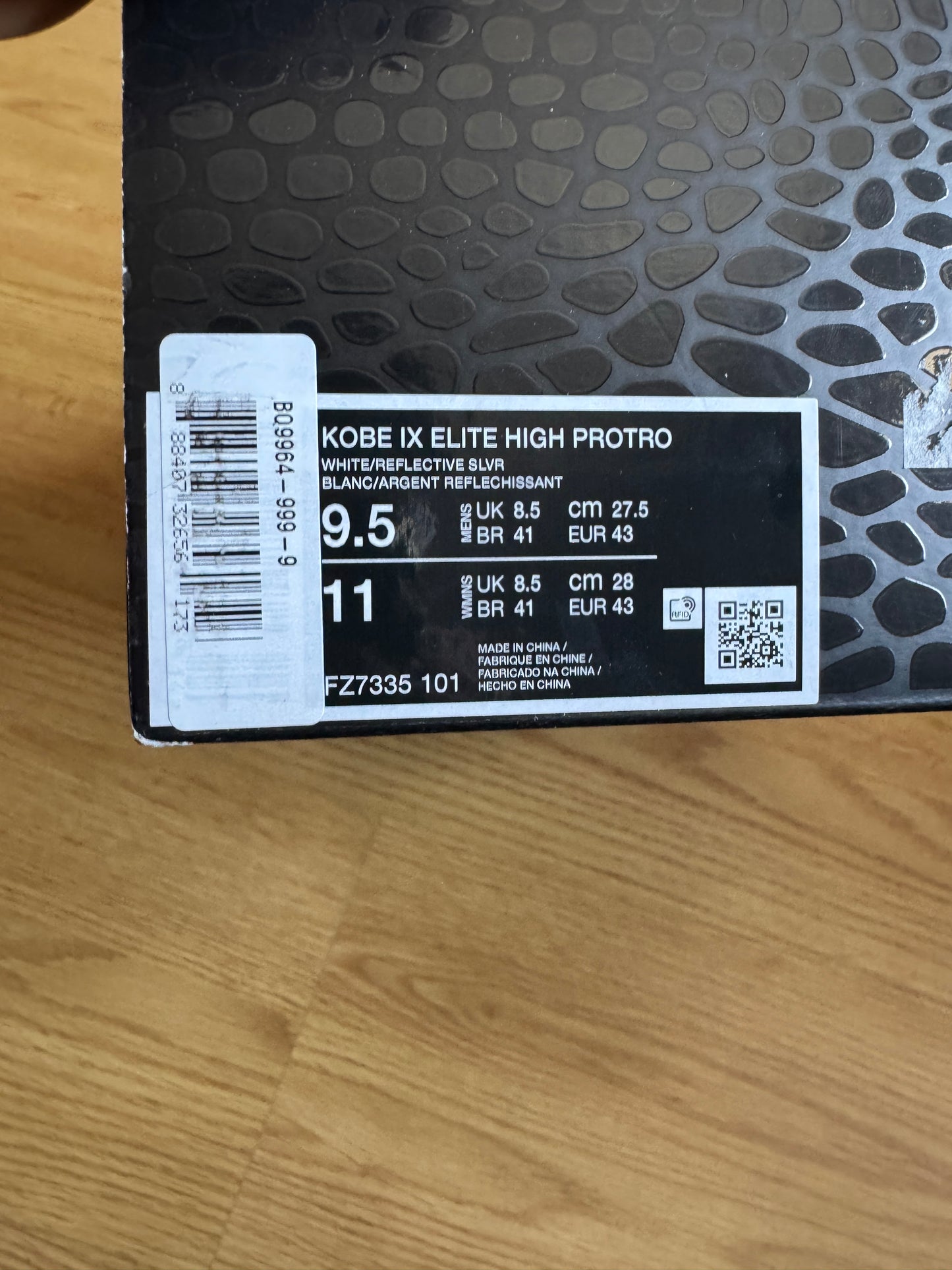 Nike Kobe 9 Protro Élite High What The