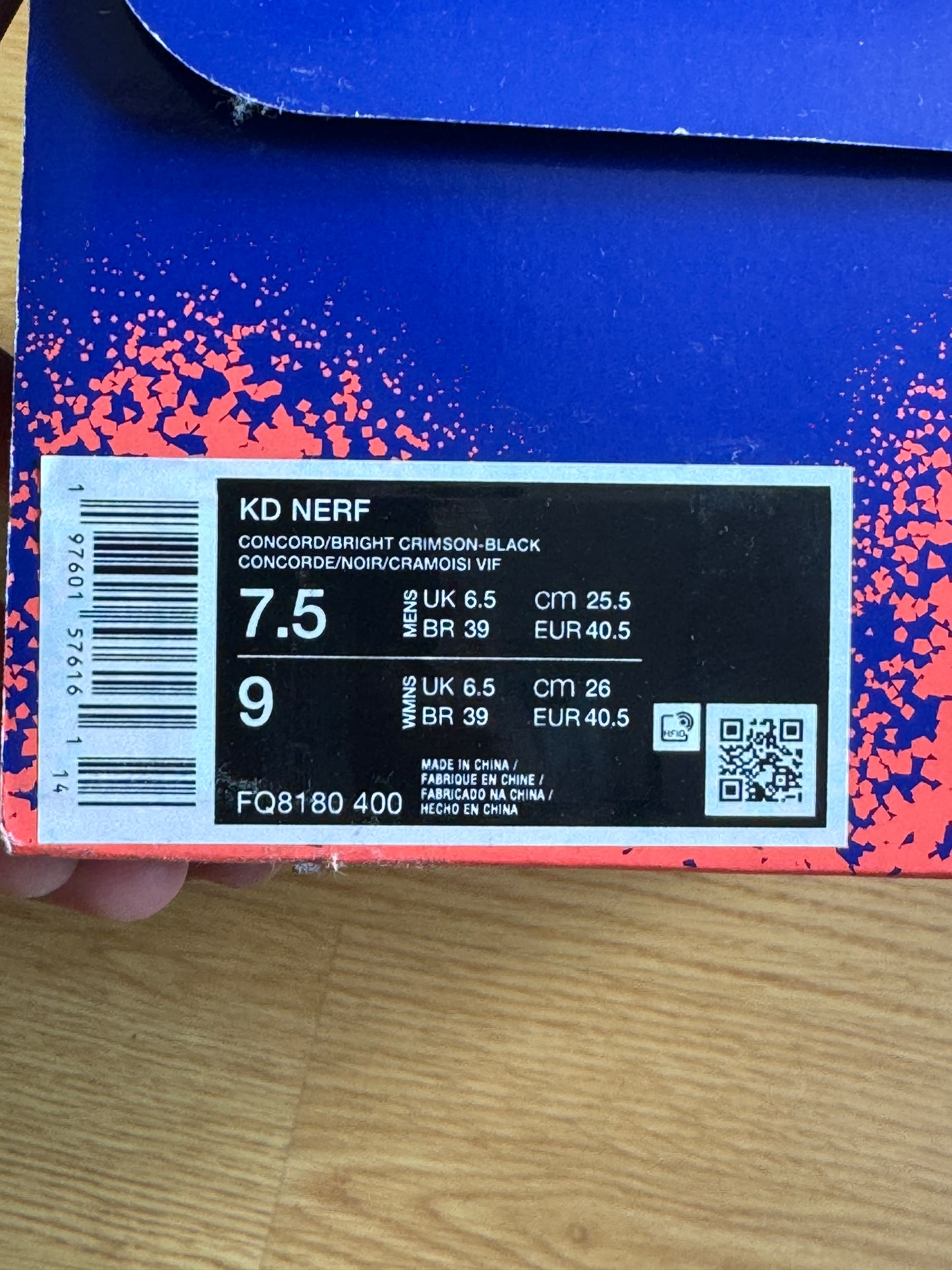 Nike KD 4 Nerf – Taille 40.5