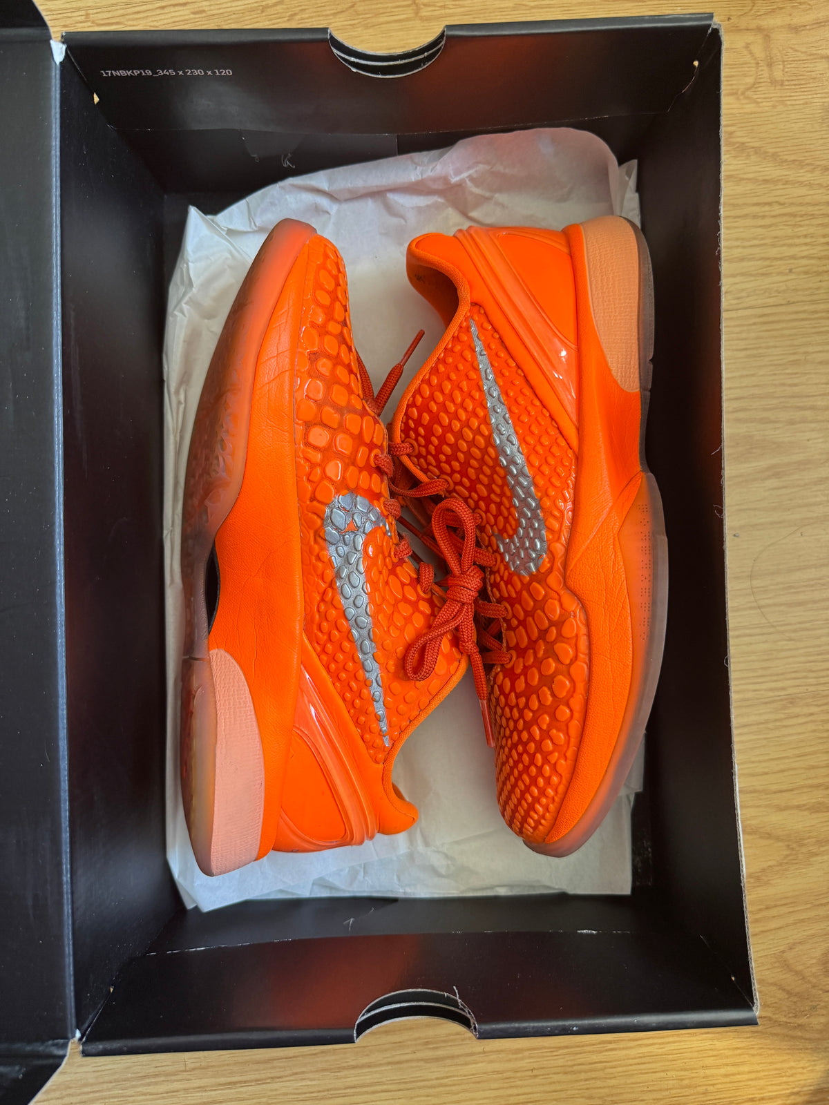 Nike Kobe 6 Protro Total Orange - Taille 39