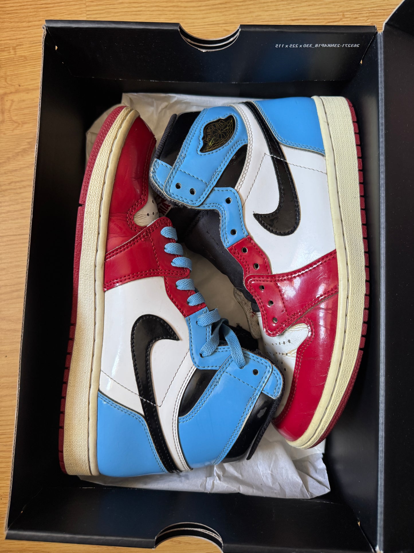 Jordan 1 High Fearless UNC – Taille 41
