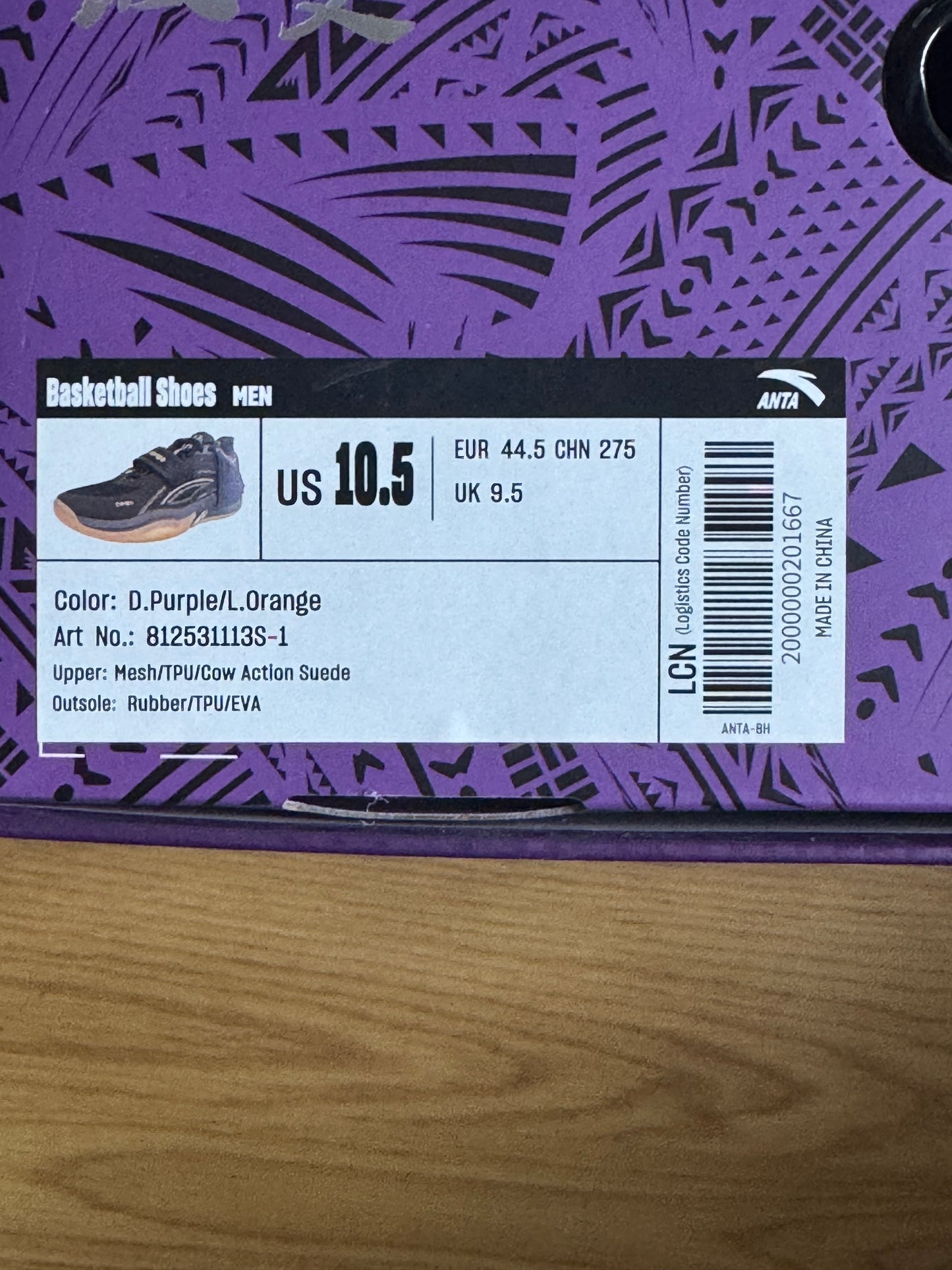 Anta Kai 1 – Taille 44.5