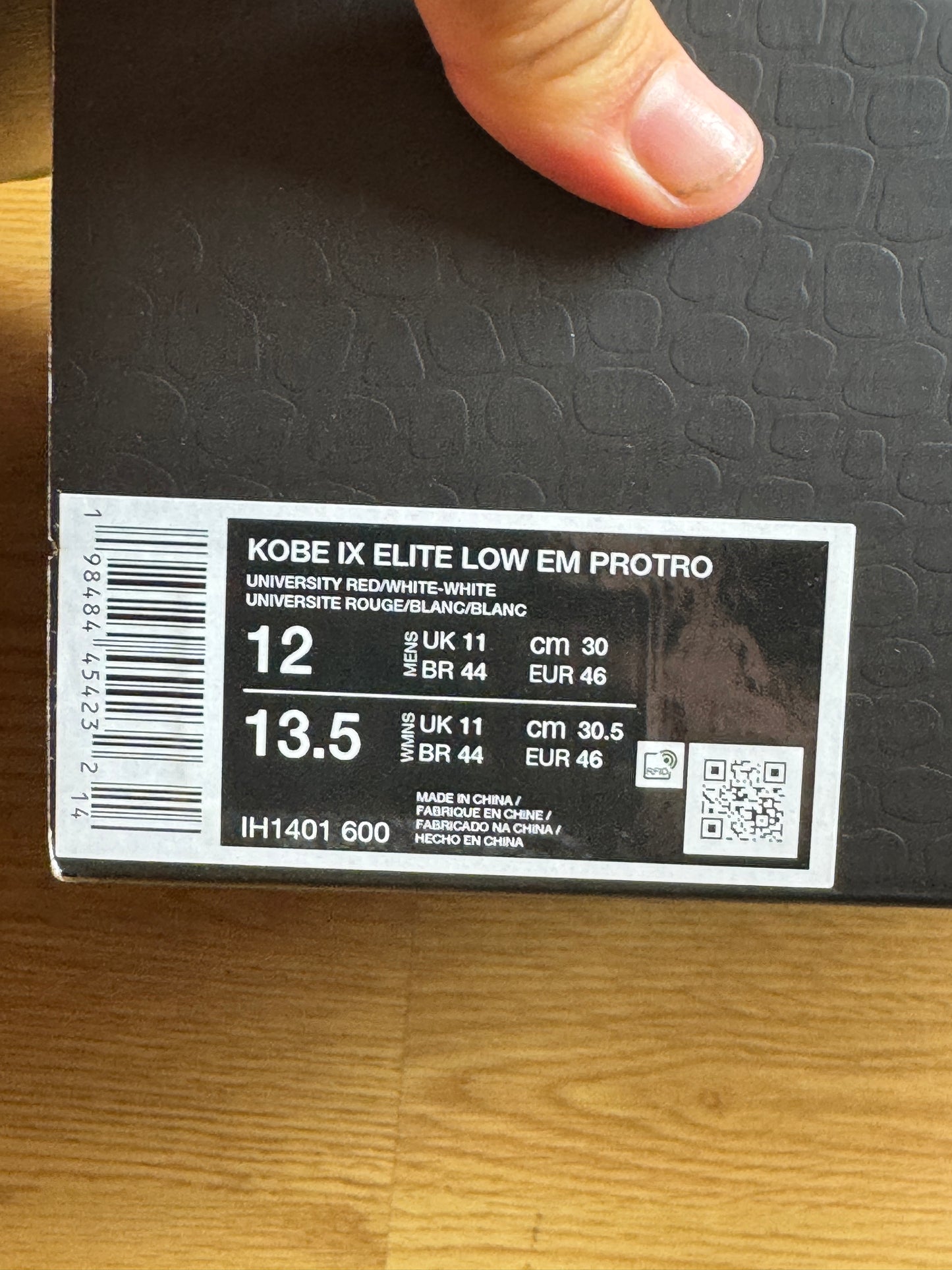 Nike Kobe 9 Protro Red – Taille 46