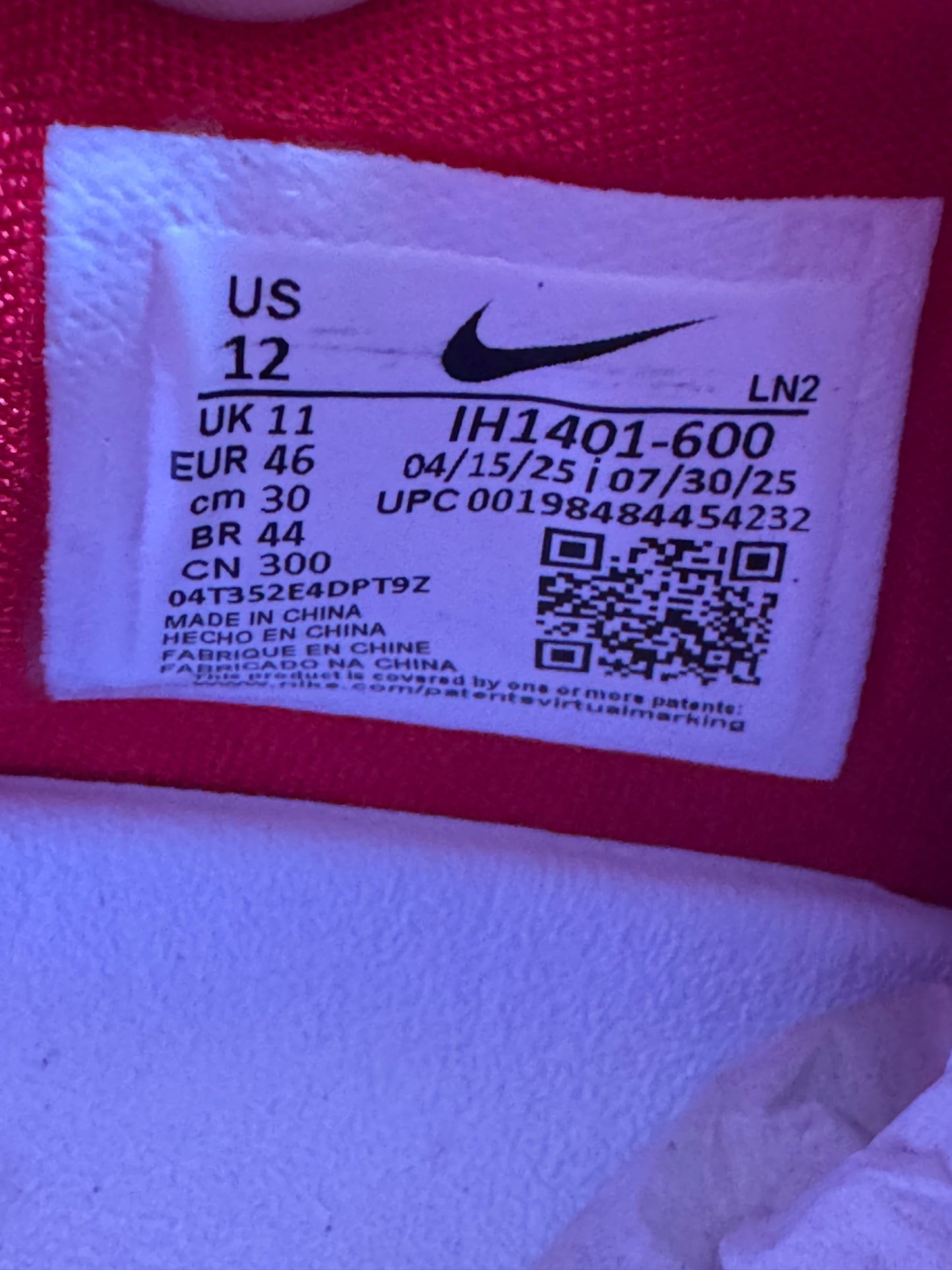 Nike Kobe 9 Protro Red – Taille 46