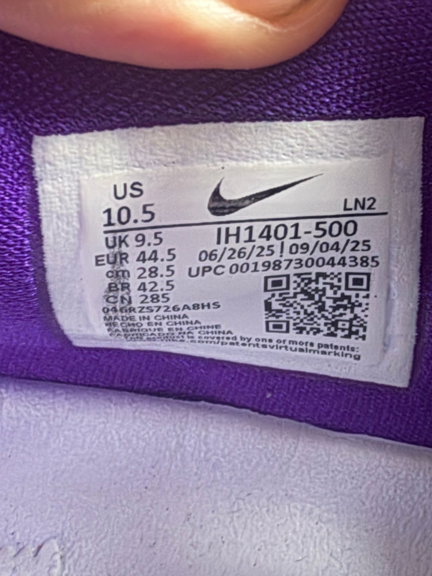 Nike Kobe 9 Protro TB Purple – Taille 44.5