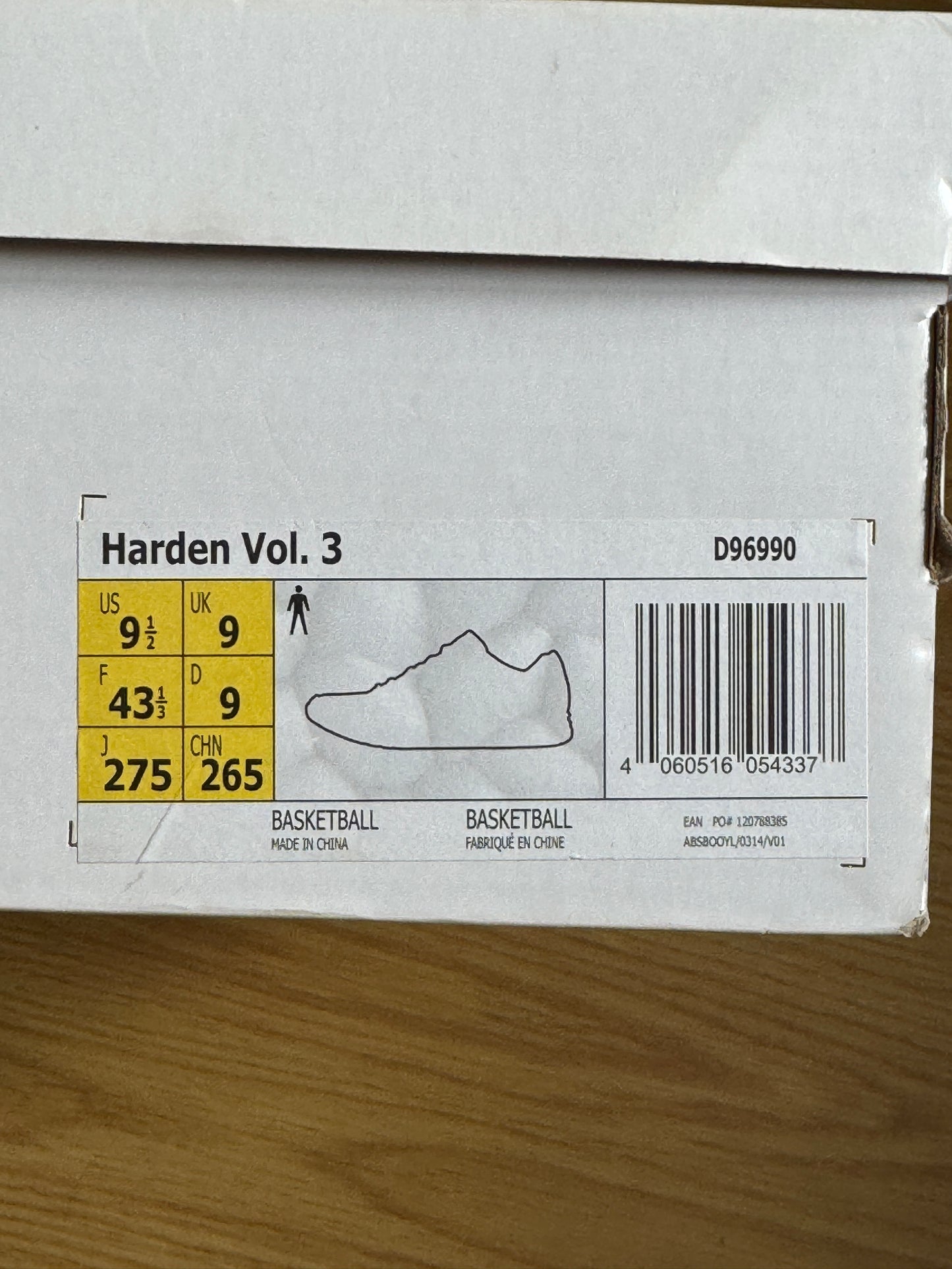 Adidas Harden 1 Rouge – Taille 43