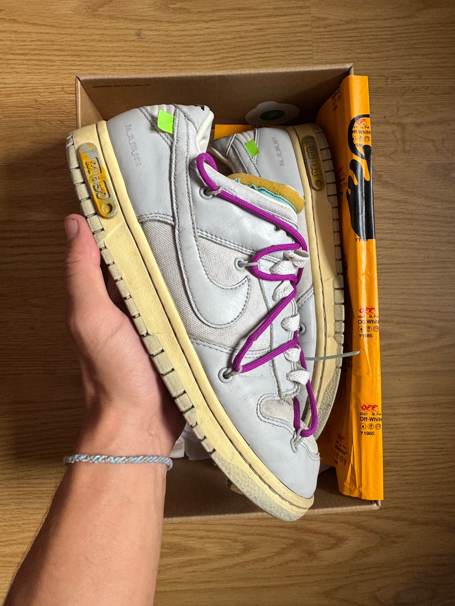 Nike Dunk Off-White Lot 21 – Taille 42