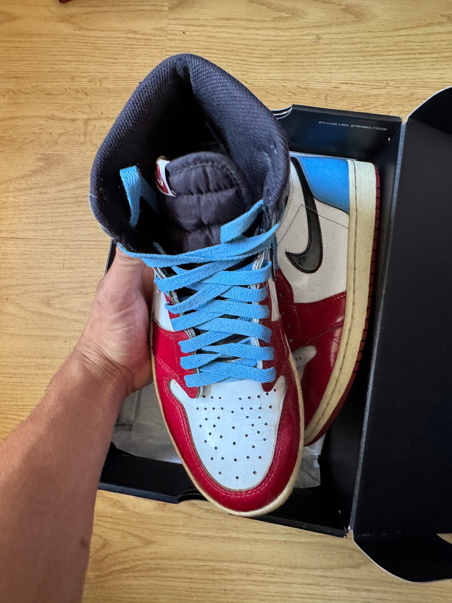 Jordan 1 High Fearless UNC – Taille 41