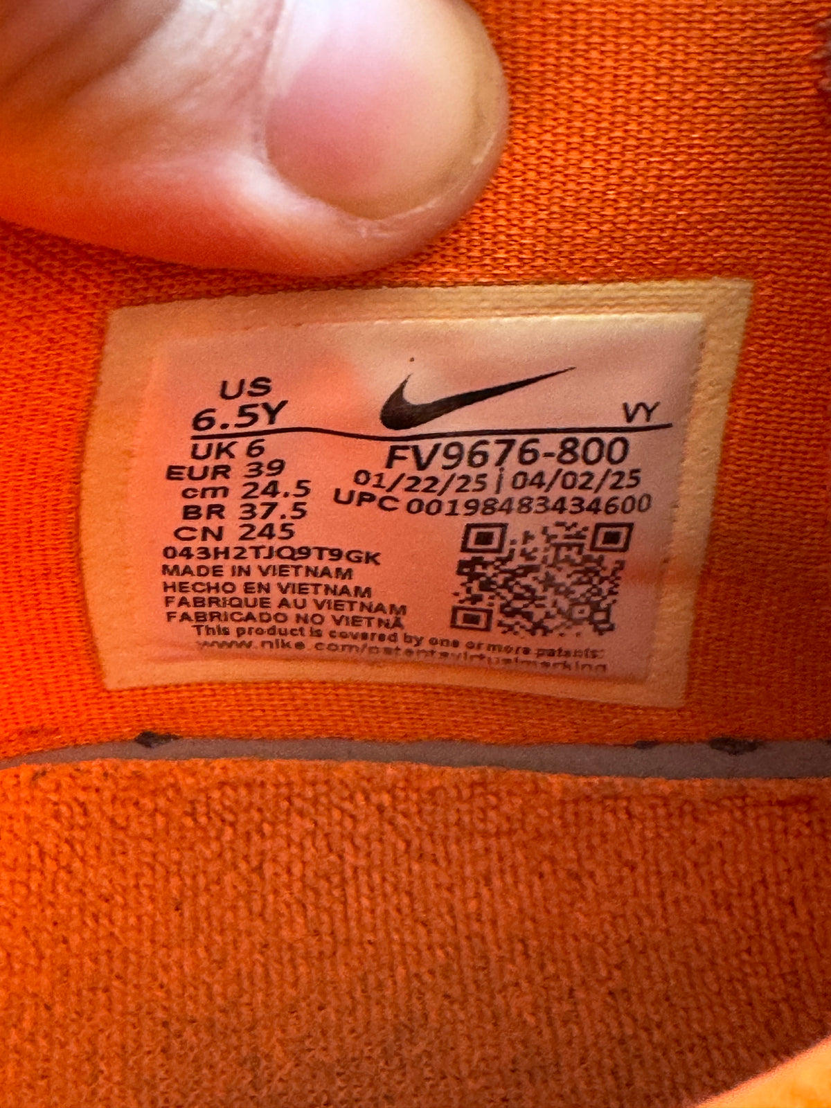 Nike Kobe 6 Protro Total Orange - Taille 39