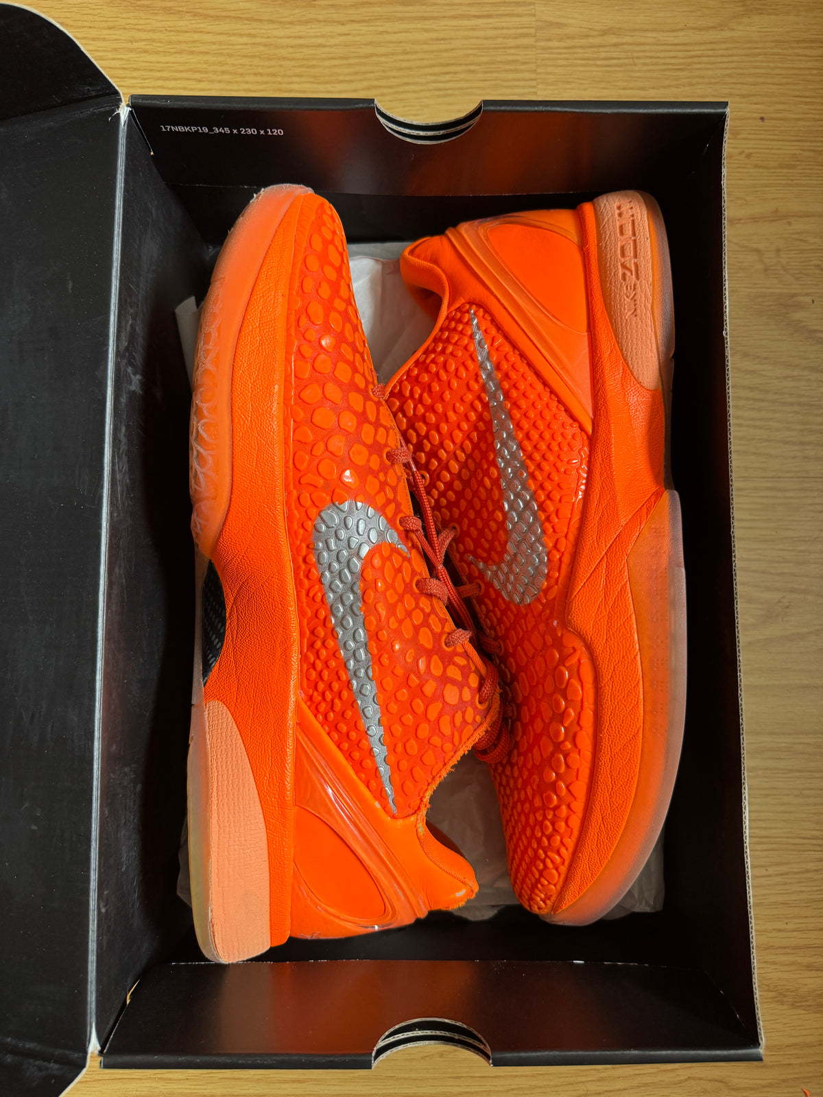 Nike Kobe 6 Protro Total Orange — Taille 47.5