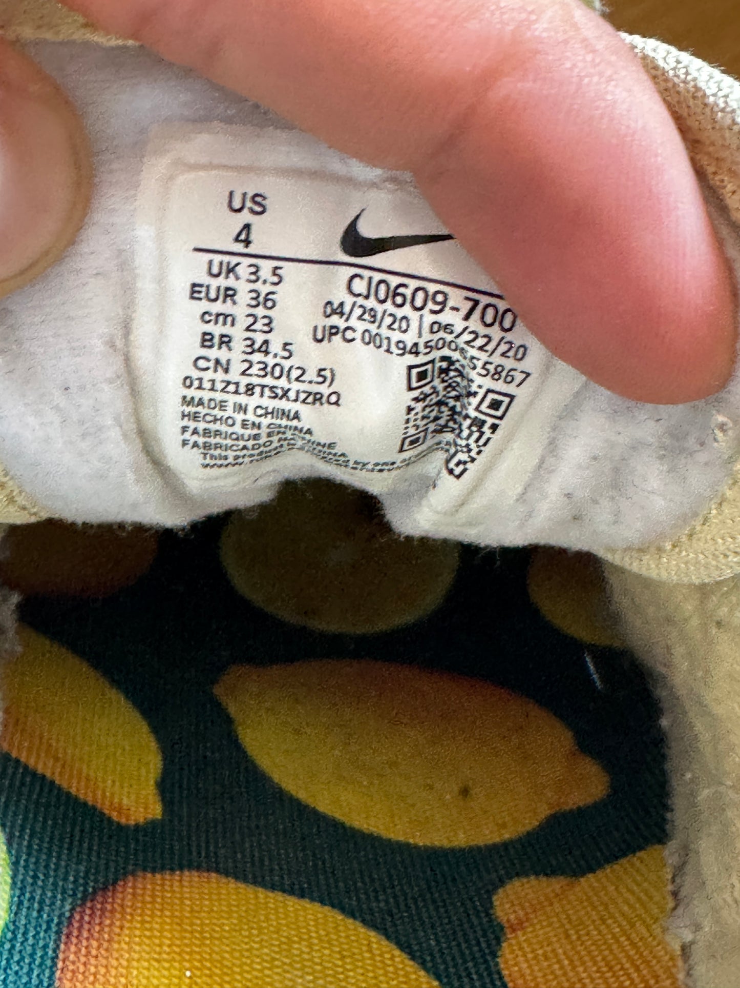 Nike Air Max 1 Lemonade – Taille 36