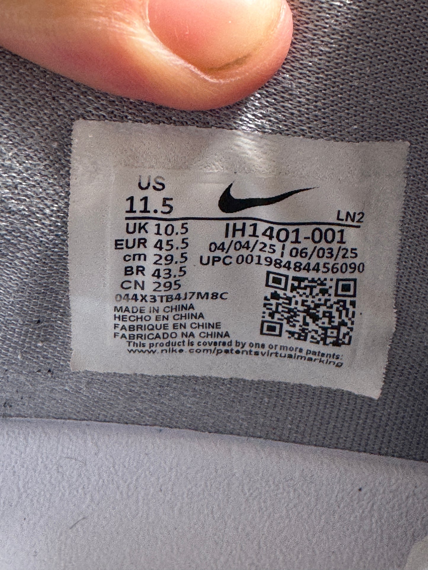 Nike Kobe 9 Low Protro Grey – Taille 45.5