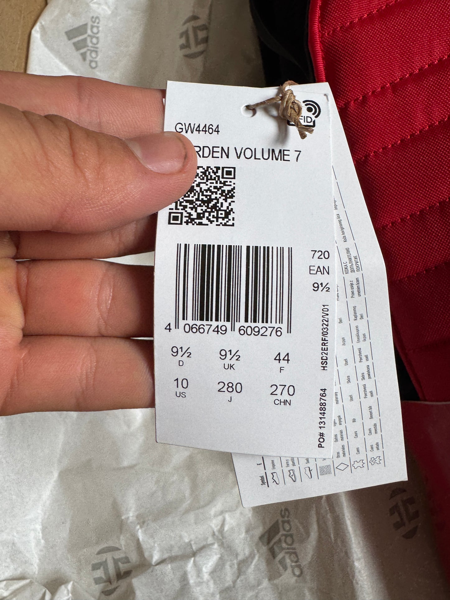 Adidas Harden 7 Red – Taille 44