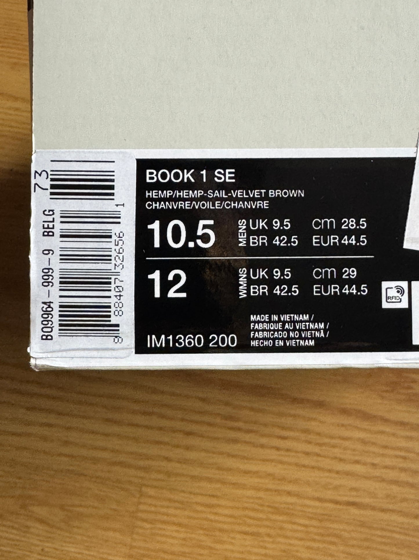 Nike Book 1 Camo – Taille 44.5