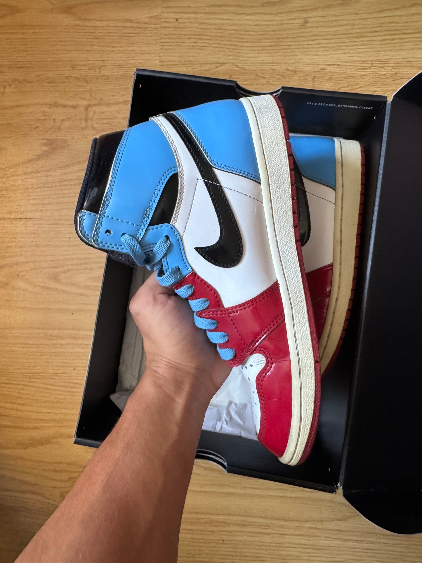 Jordan 1 High Fearless UNC – Taille 41