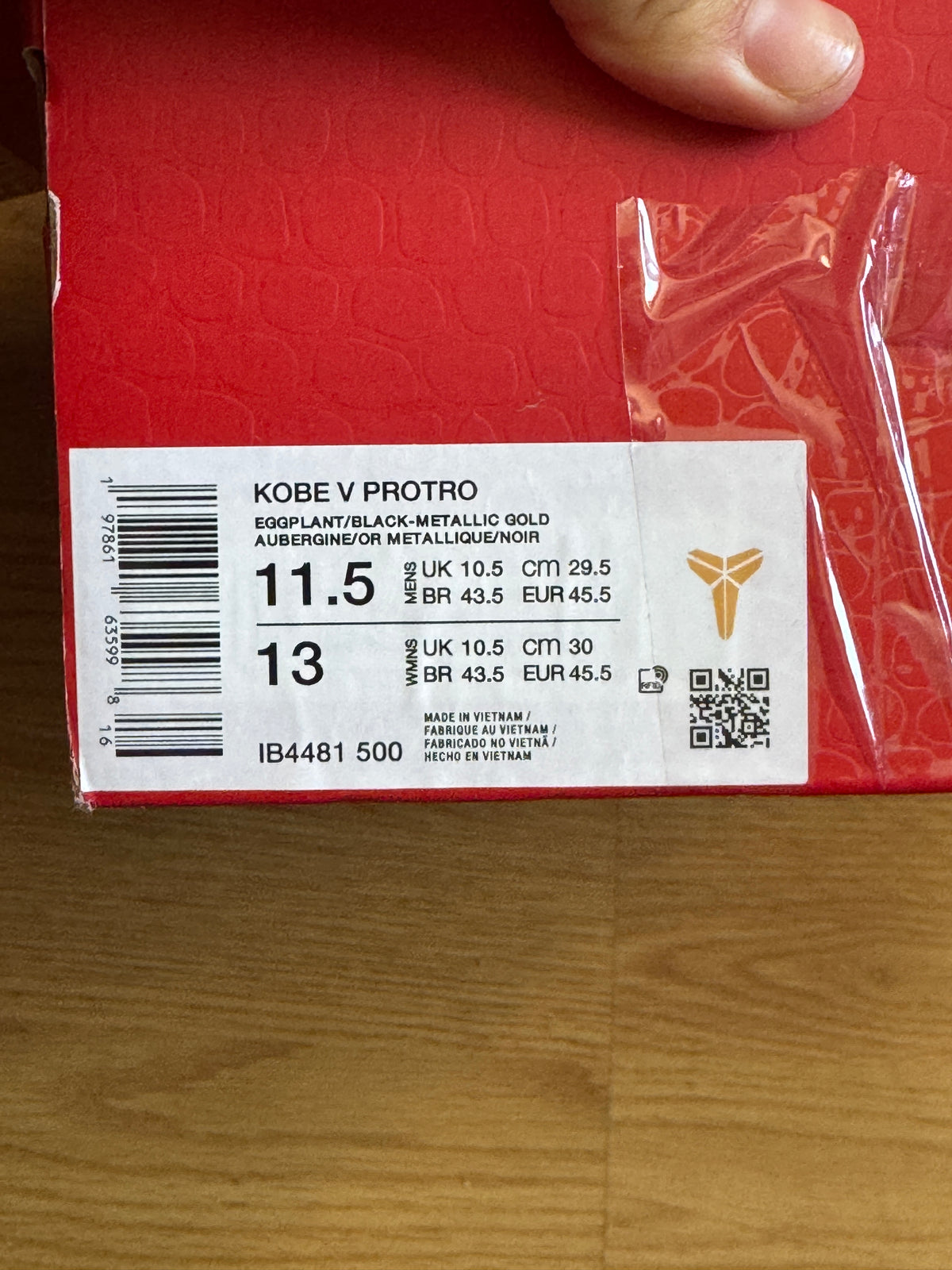 Nike Kobe 5 Protro YOTM - Taille 46